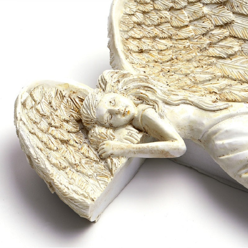 Cute Angel Frame Corner Statue