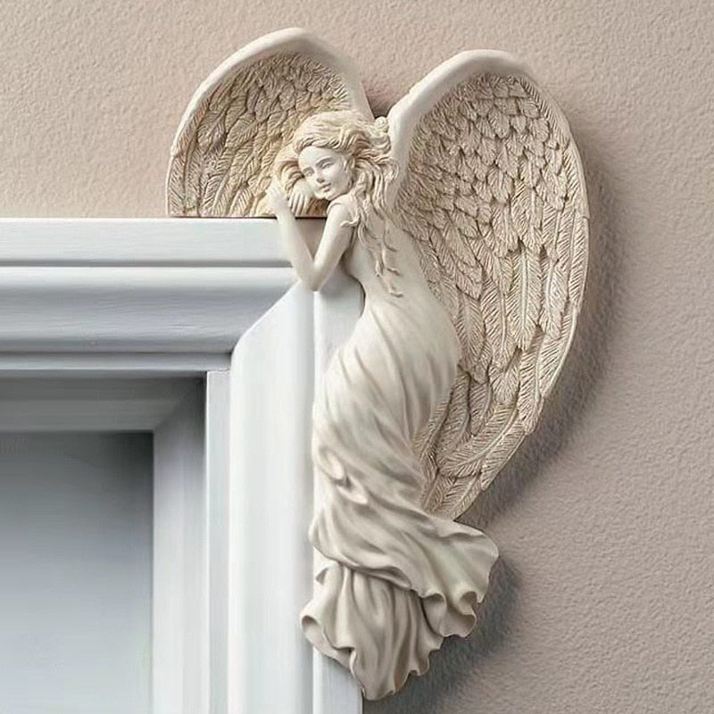 Cute Angel Frame Corner Statue