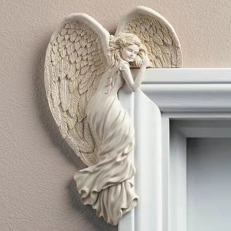 Cute Angel Frame Corner Statue