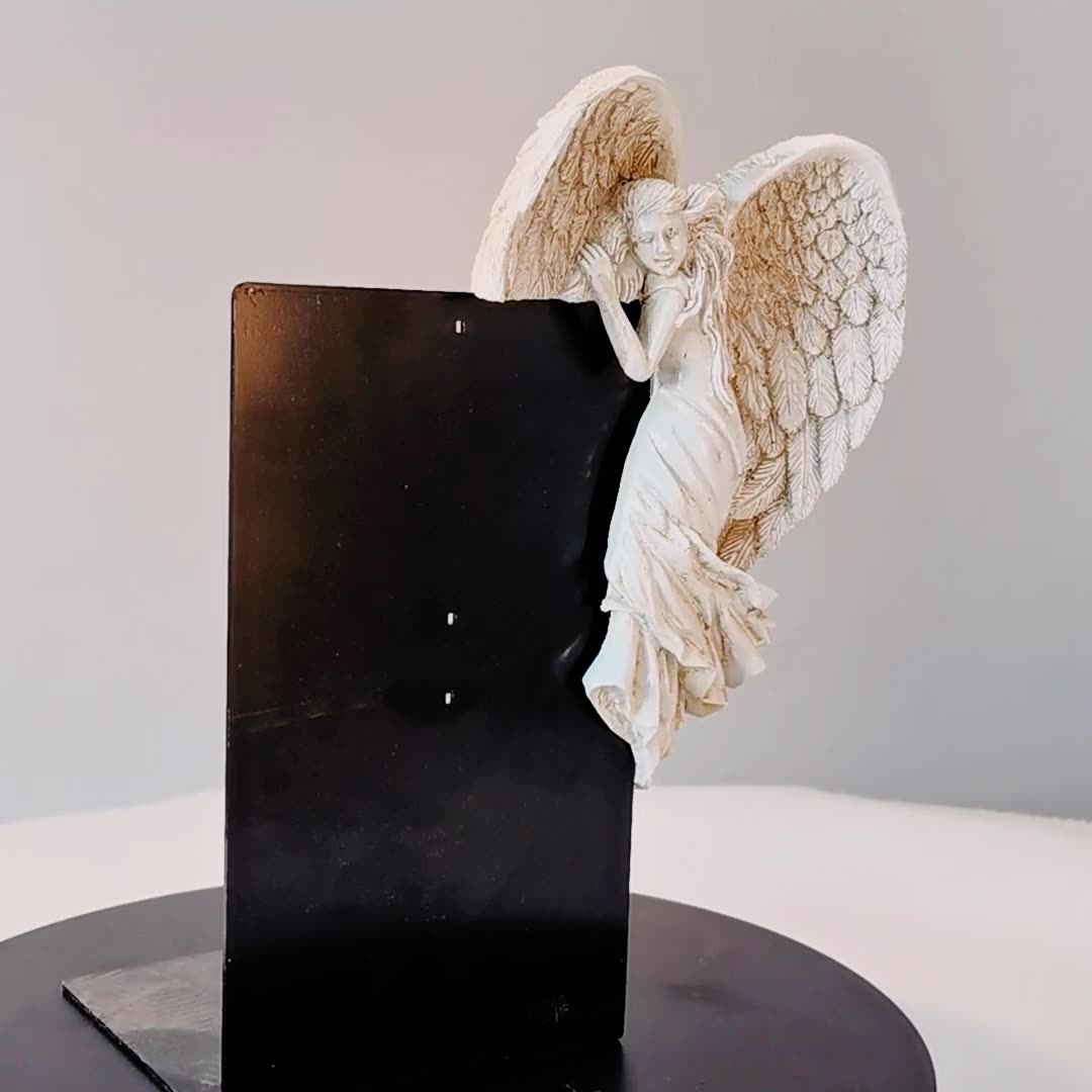 Cute Angel Frame Corner Statue