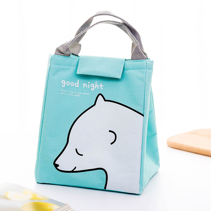 Cute Cat-Themed Insulated Lunch Bag