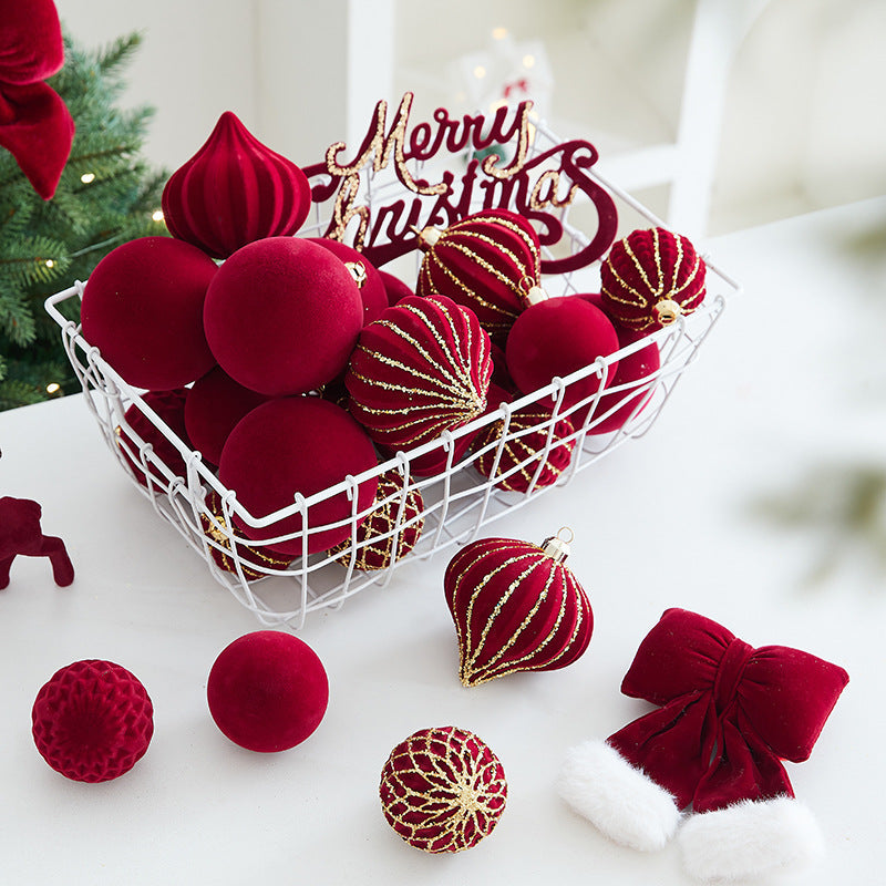 Decorative Chocolate-Themed Christmas Bauble Set