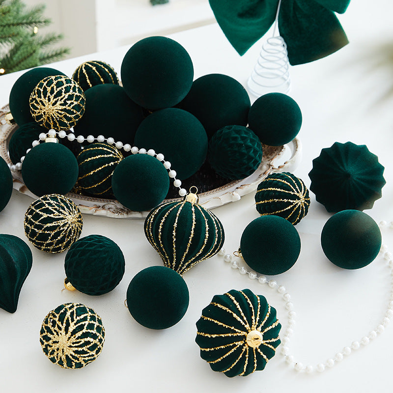 Decorative Chocolate-Themed Christmas Bauble Set
