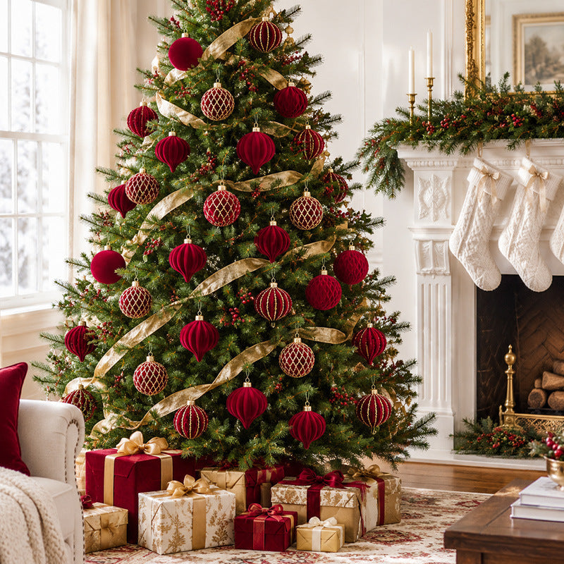 Decorative Chocolate-Themed Christmas Bauble Set