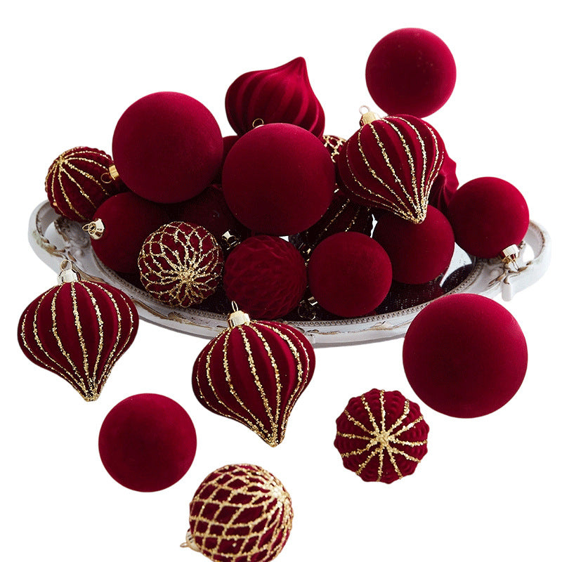 Decorative Chocolate-Themed Christmas Bauble Set