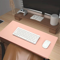 DESKCOMFORT – Ergonomic PU Leather Desk Mat with Wrist Support