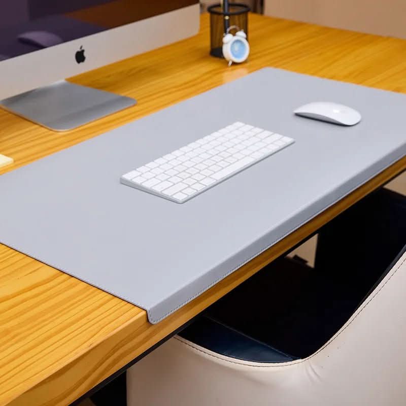 DESKCOMFORT – Ergonomic PU Leather Desk Mat with Wrist Support