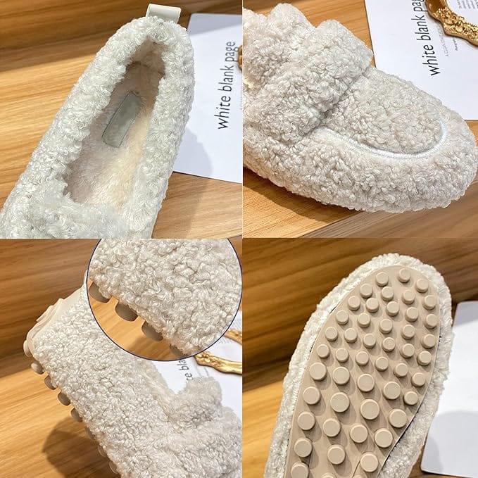 DouceMarche Slippers – Plush Indoor Moccasins, Soft Comfort and Cozy Warmth