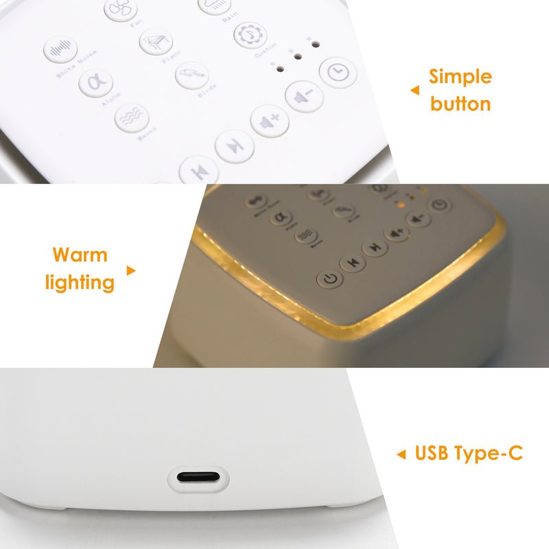 DREAMWAVE – Relaxing White Noise Sleep Machine for Better Sleep