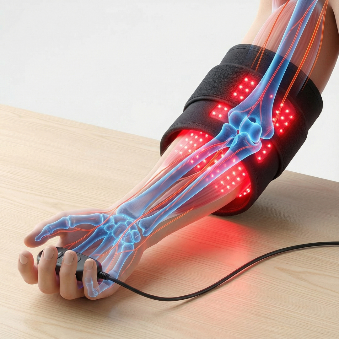 Dual-Wavelength Red & Near-Infrared Light Therapy Pad for Elbow & Joint Comfort