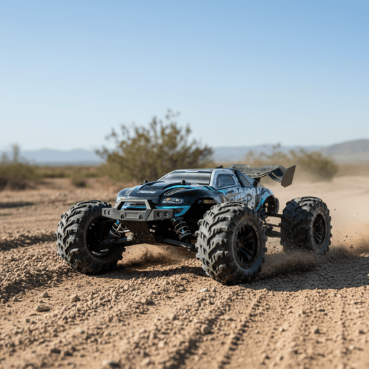 DUSTFORCE – 1:16 all-wheel-drive electric truck with LED headlights and treaded tires
