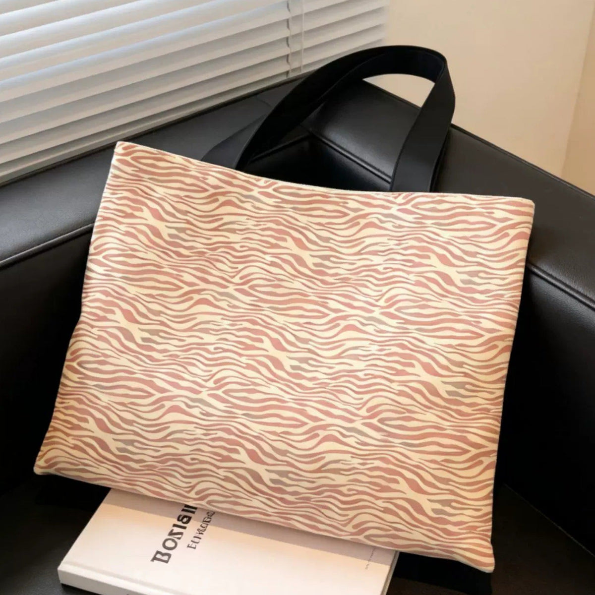 Eco-Friendly Zebra Print Tote Bag