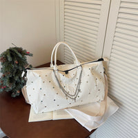 Elegant Textured Travel Duffle Bag