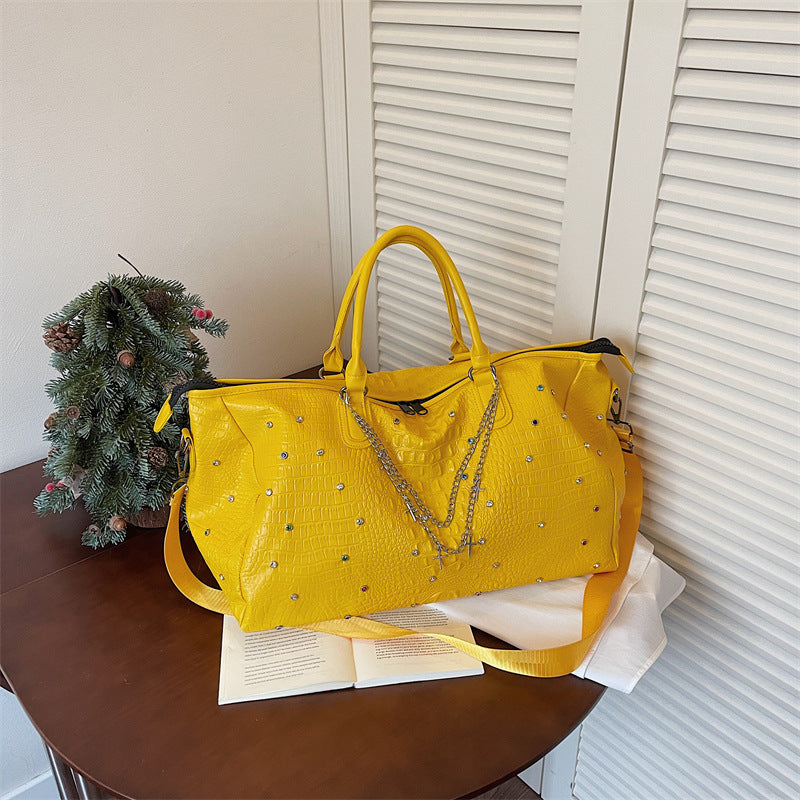 Elegant Textured Travel Duffle Bag