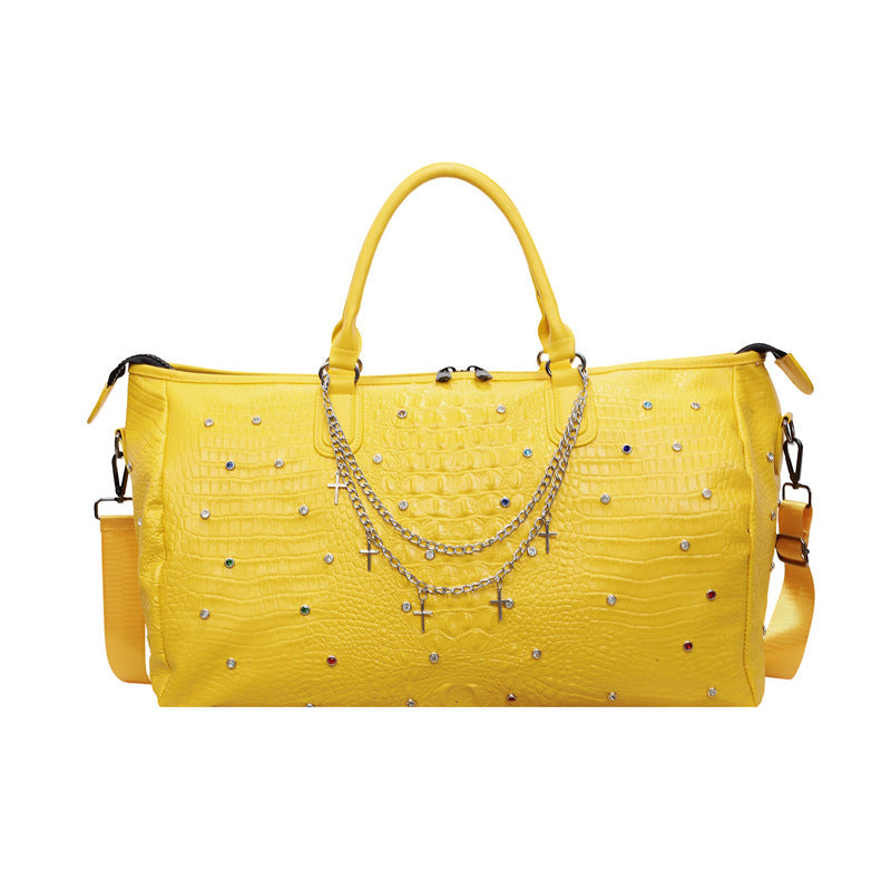 Elegant Textured Travel Duffle Bag