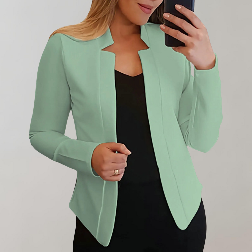 Elegant Women's Blazer with Lapel Collar and Lightweight Cut for Stylish Outfits