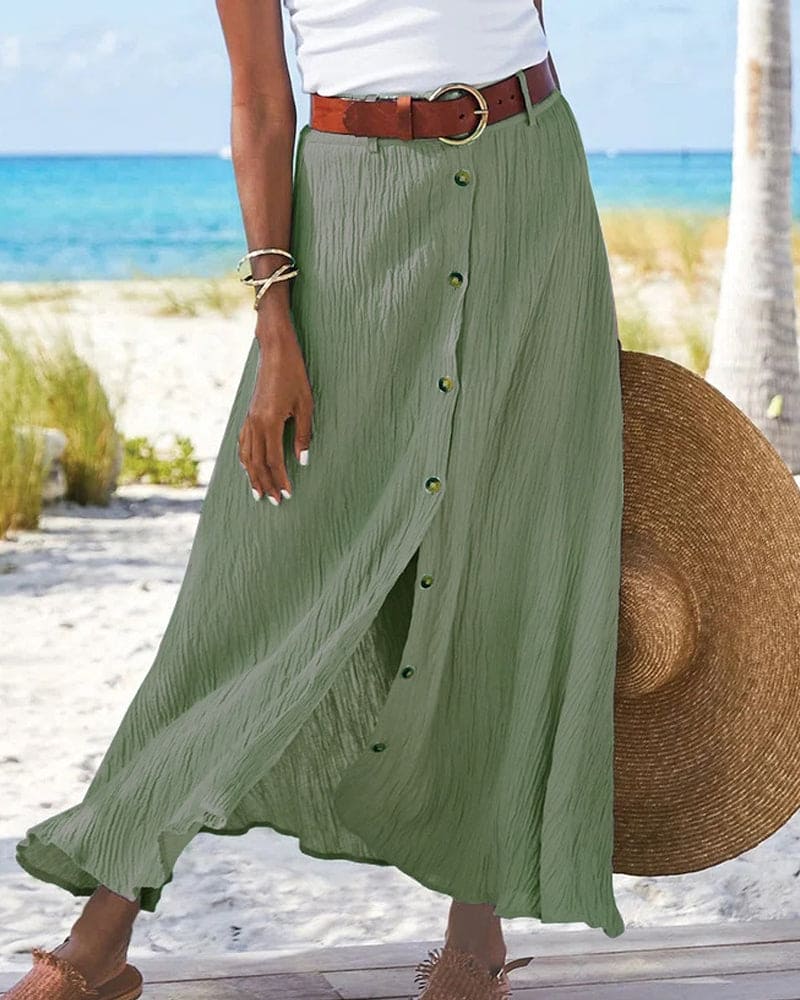 Eliana - Long Buttoned Skirt Eliana
