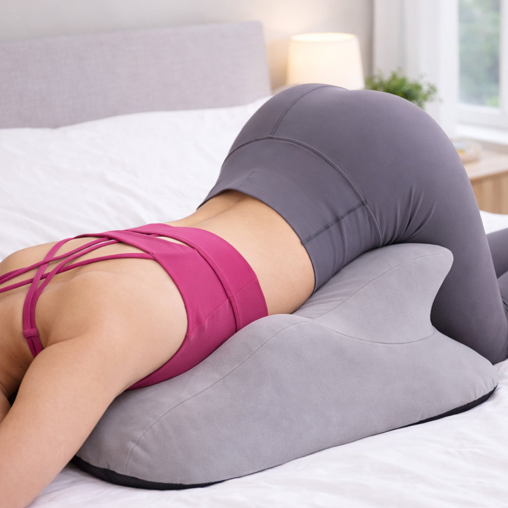 Ergonomic Memory Foam Wedge Pillow with Removable Neck Pillow
