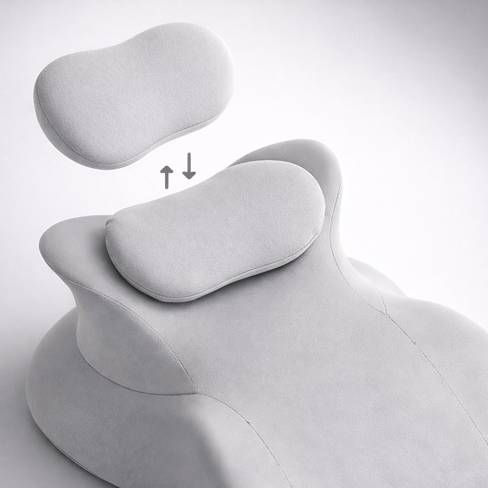 Ergonomic Memory Foam Wedge Pillow with Removable Neck Pillow