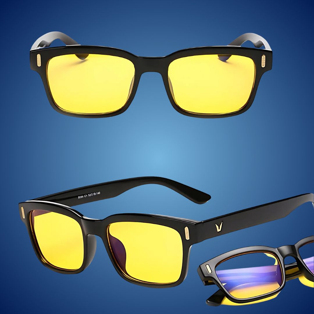 EyeShield Pro Blue Light Blocking Computer Glasses | With UV Protection - Reduces Eye Strain - Improves Sleep Quality - Relieves Eye Fatigue Charly