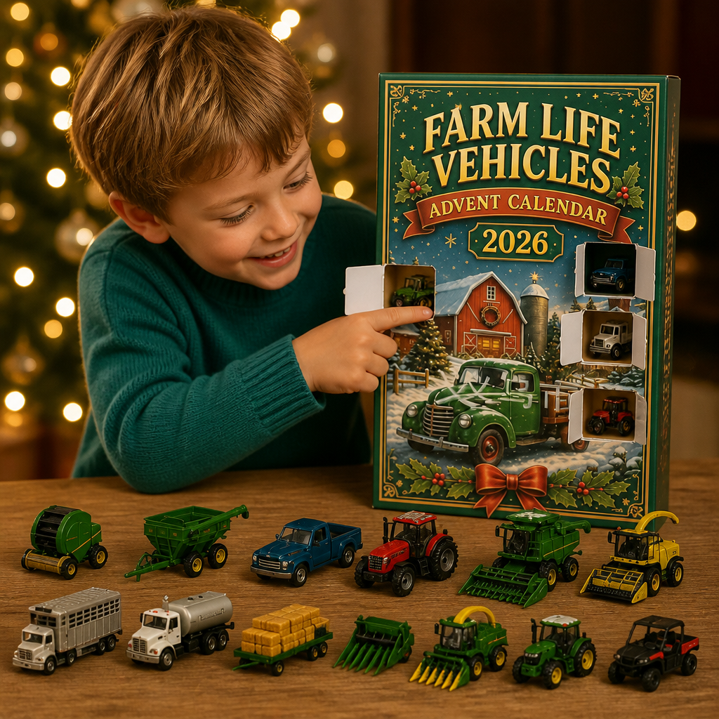 Farm Vehicles Advent Calendar 2026 – 24 Days of Agricultural Vehicles