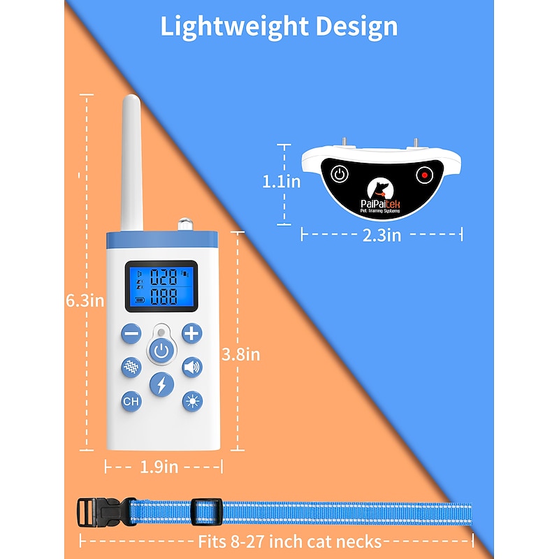 FelixNova Cat Training Collar With Remote Receiver