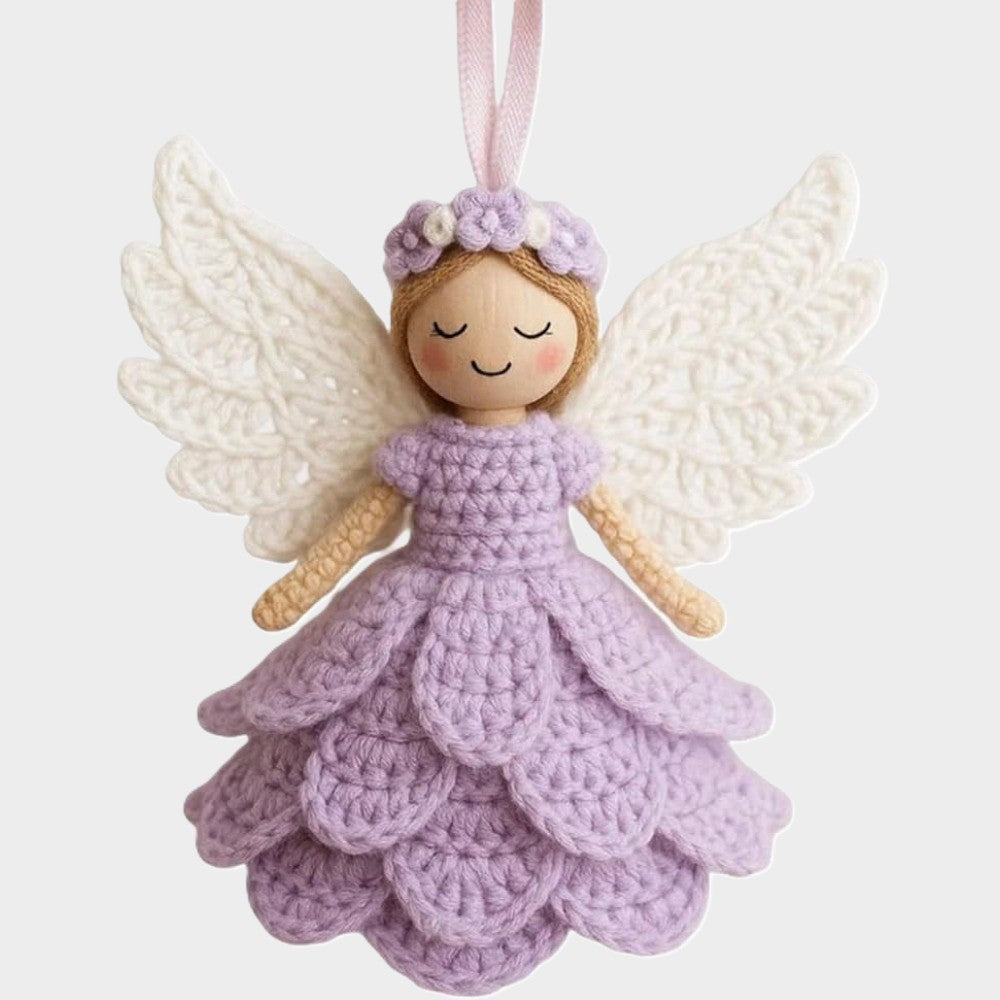 Festive Angel Ornament Crochet Kit — 20cm Finished Height