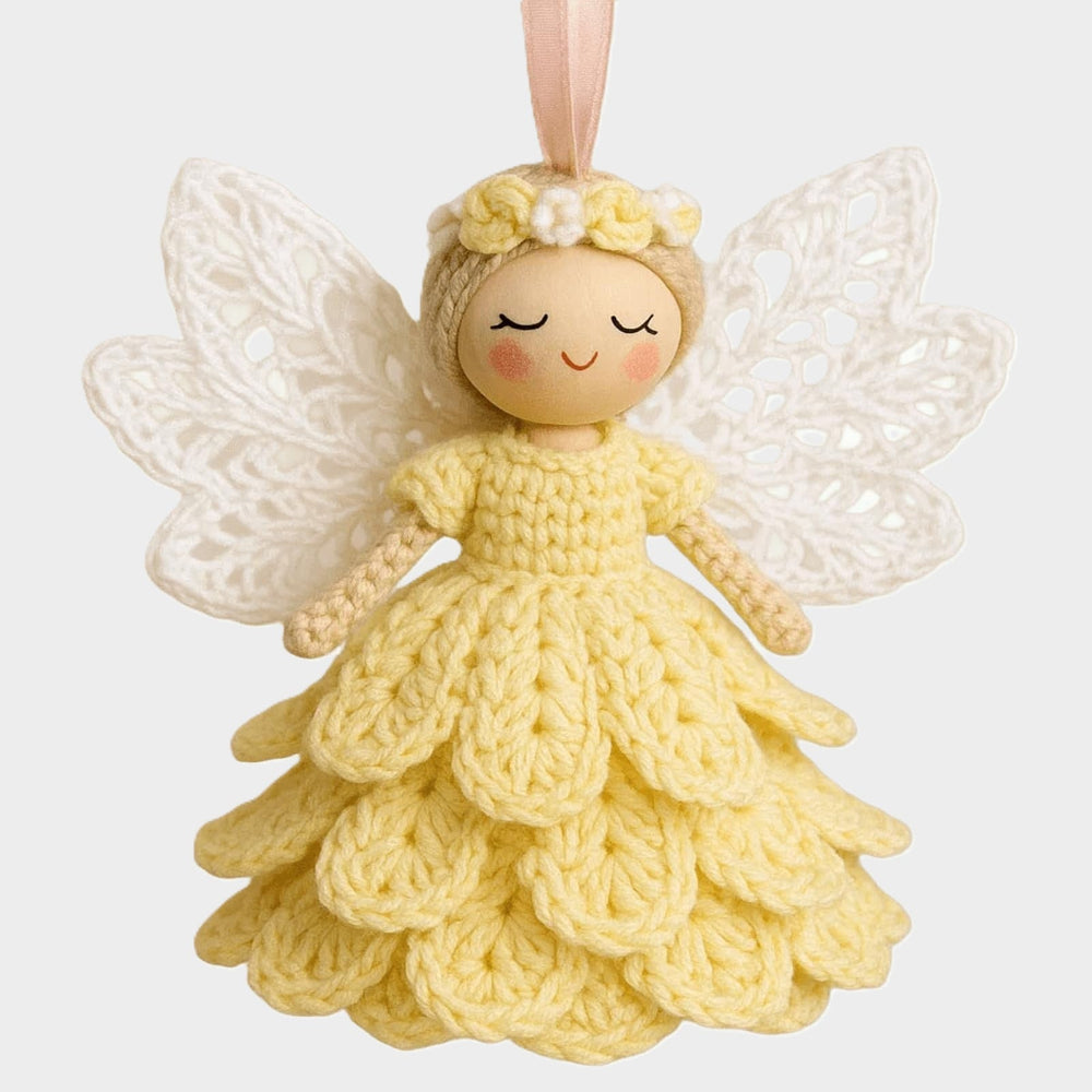 Festive Angel Ornament Crochet Kit — 20cm Finished Height
