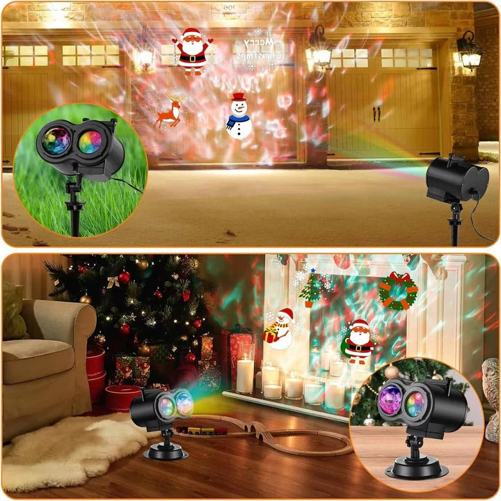 Festive Christmas LED Projector Light with Multi-Colour Display