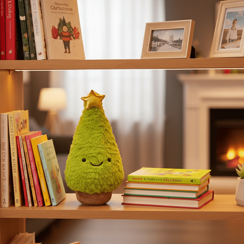 FESTIVETREE – Cute Plush Christmas Tree Figurine for Cozy Christmas Rooms