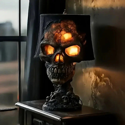 Fiery Skull Lava Light — Dynamic Glow for Gothic Vibes