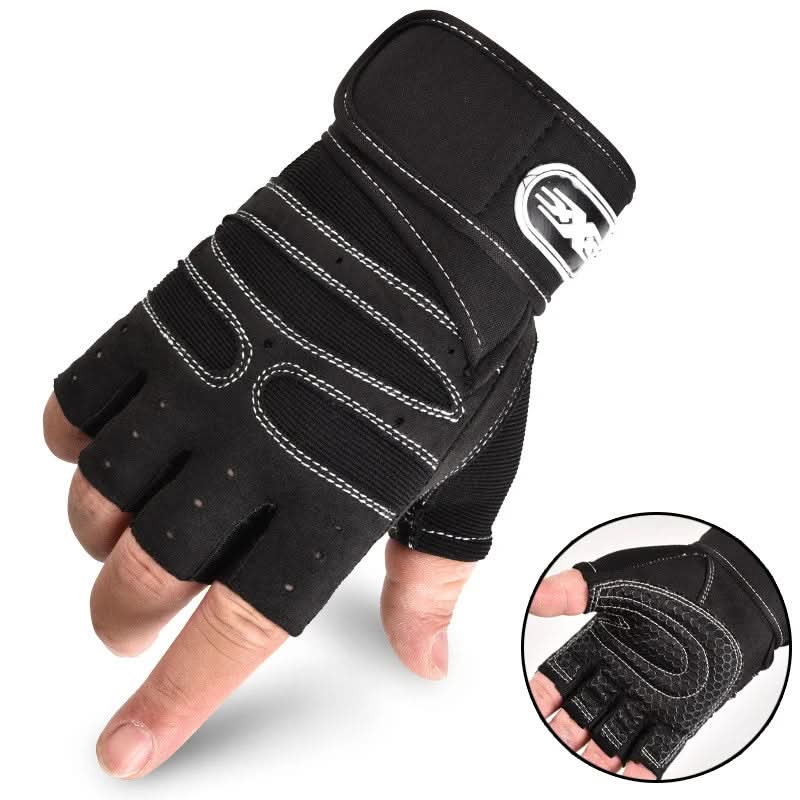 FITFLEX - Shock-resistant training gloves with wrist support | For weight training, fitness & cycling
