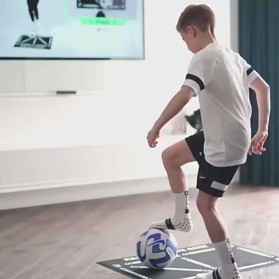 FOOTMASTER - Non-slip Soccer Training Mat for Effective Technique Training, Coordination, and Ball Control Indoors
