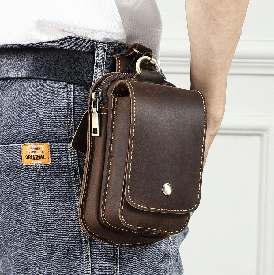 Full Grain Leather Pouch for Men - Image 1