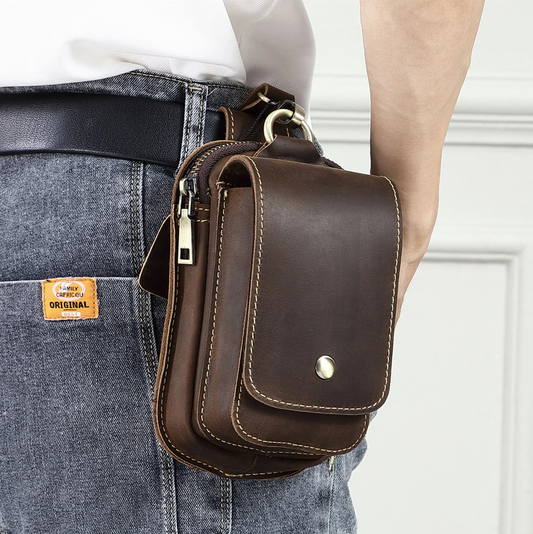 Full Grain Leather Pouch for Men - Image 1