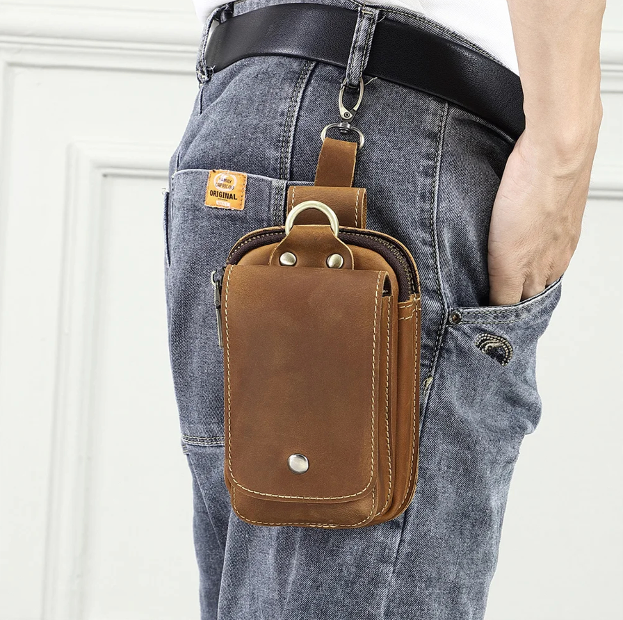 Full Grain Leather Pouch for Men - Image 1