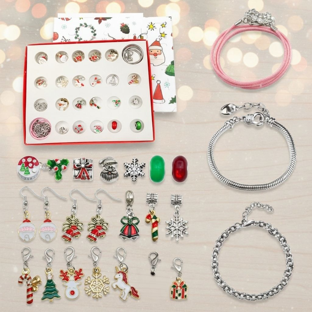 Girls' DIY Advent Calendar 2026 – Jewelry and Bracelet Set