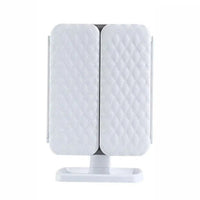 GLAMLITE MIRROR – Three-Part Mirror with LED Lighting in 3 Colors for the Perfect Makeup