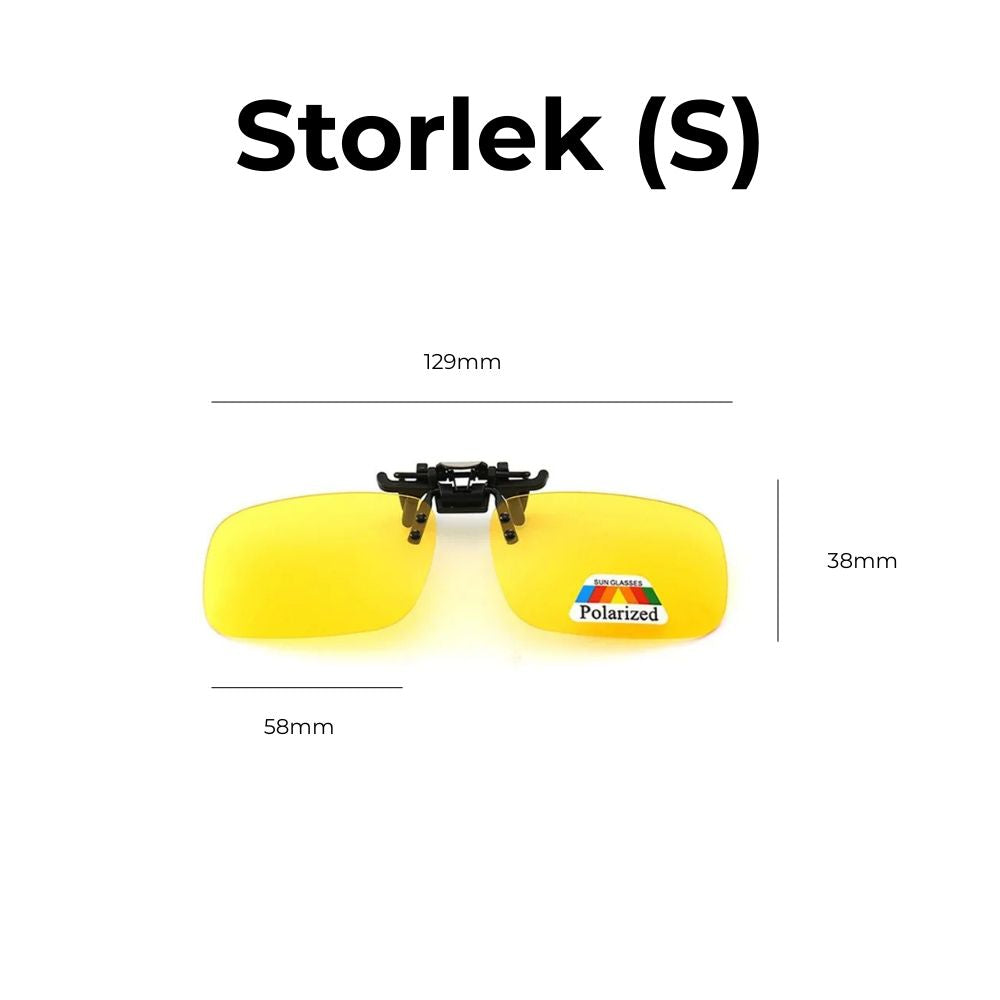 Glasses for Night Driving - Clip-On Polarized