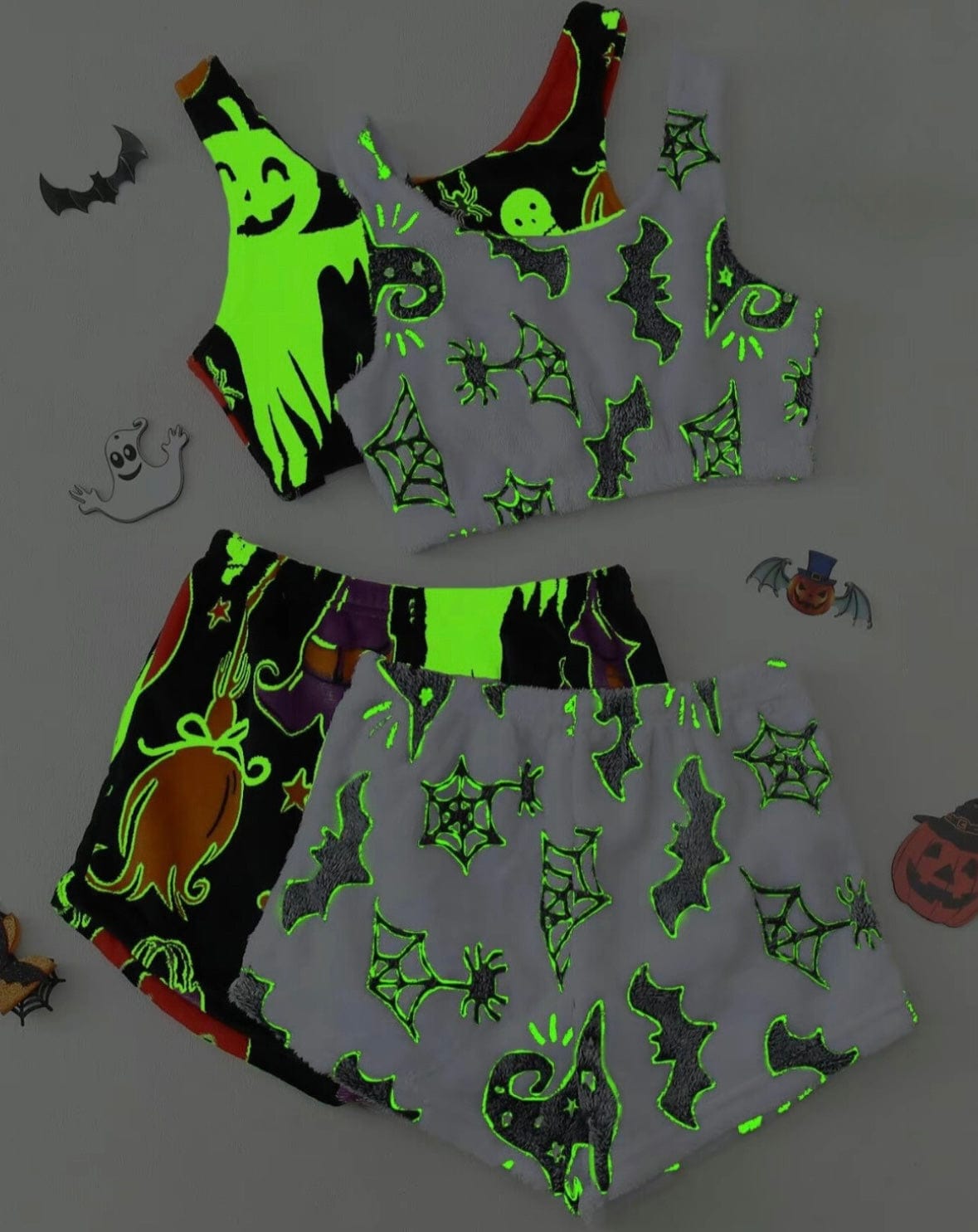 Glow-in-the-Dark Spooky Pajama Set