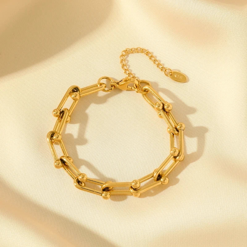 Gold Link Jewelry Set