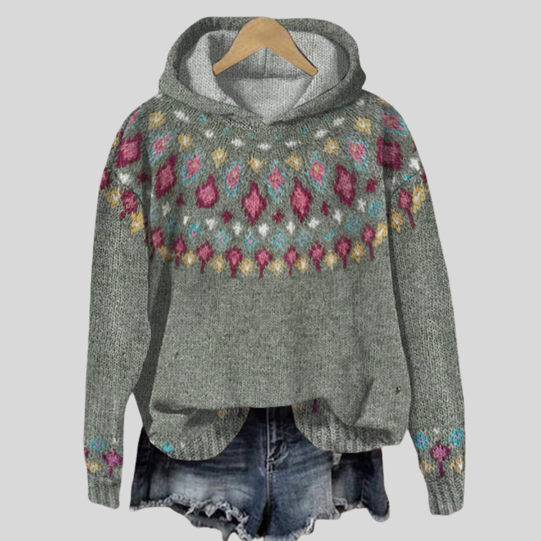 Graphic Print Long-Sleeve Hoodie