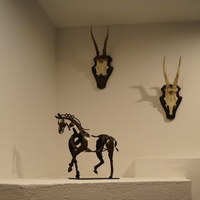 Ferro Metal Horse Sculpture - Artisanal Decor