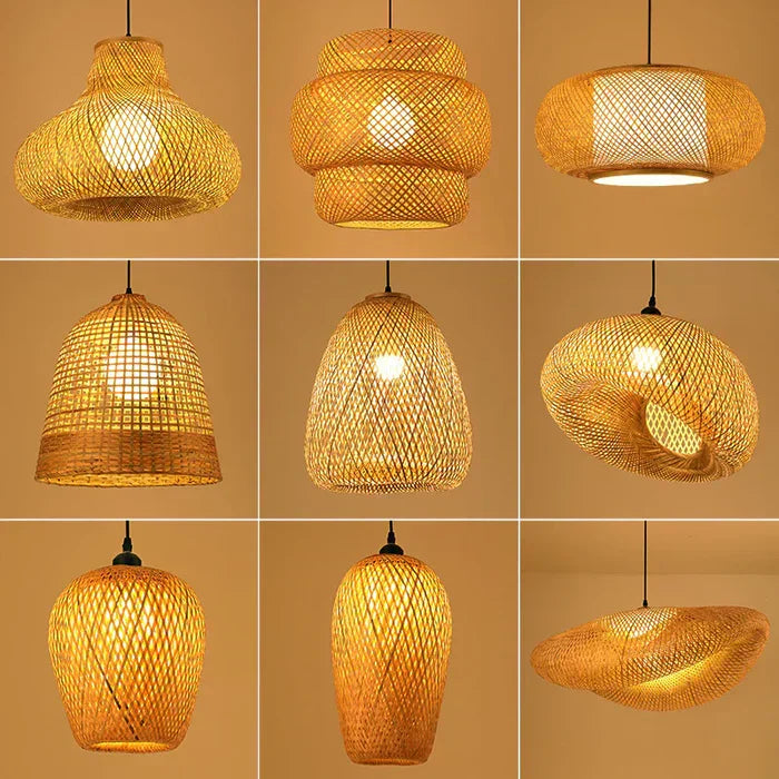 Handmade Rattan Pendant Lamp - RayaLicht