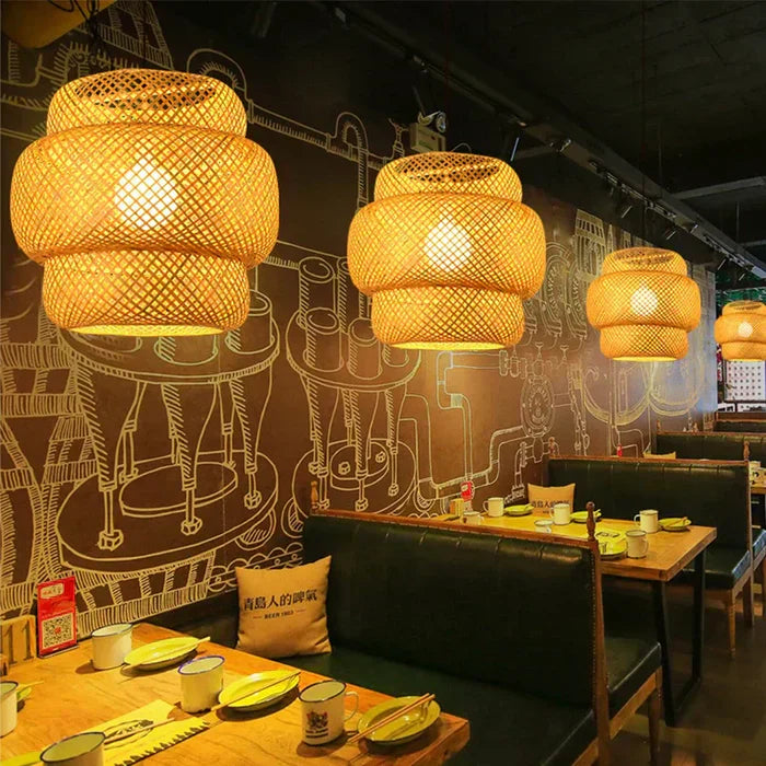 Handmade Rattan Pendant Lamp - RayaLicht