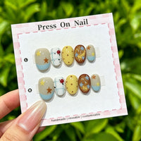 Handmade Starry Sky Press-On Nail Set