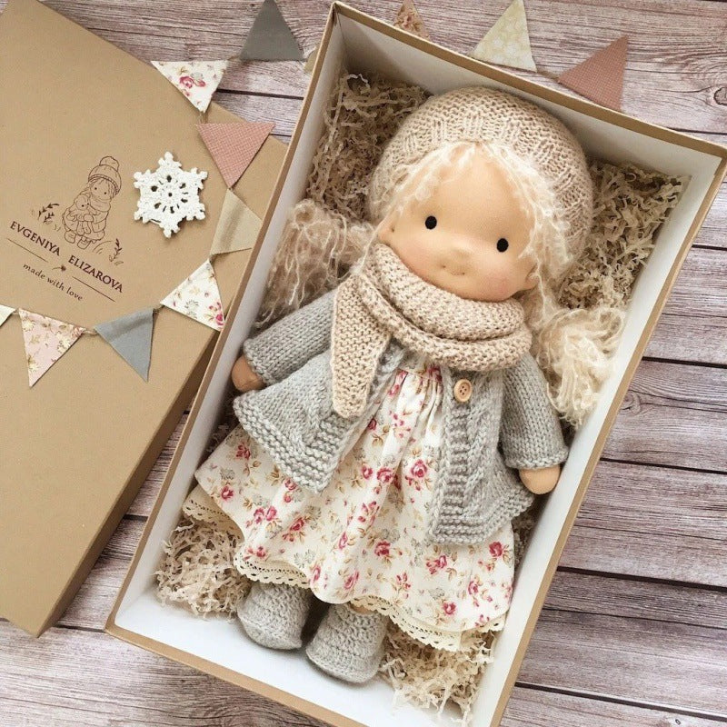Handmade Waldorf Doll in Soft Fabric - Creative Toy for Children