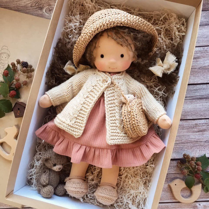Handmade Waldorf Doll in Soft Fabric - Creative Toy for Children