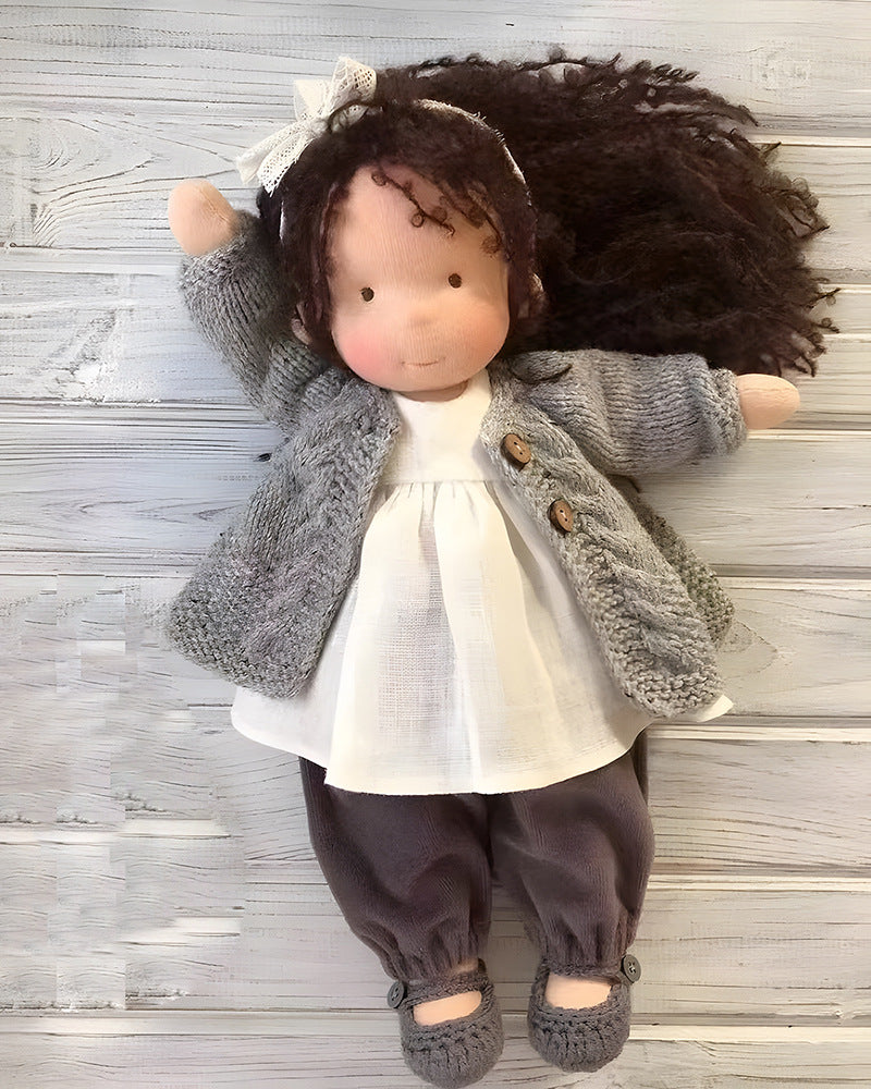 Handmade Waldorf Doll in Soft Fabric - Creative Toy for Children