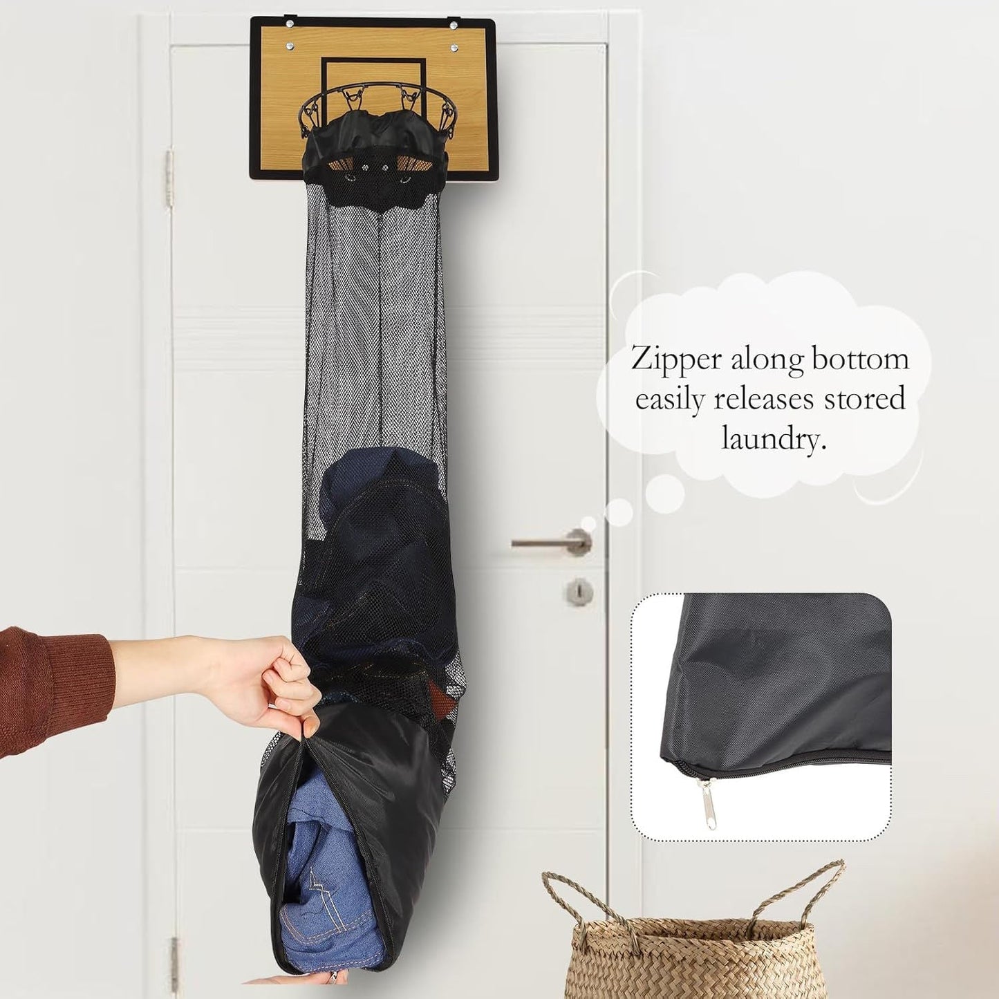 Hanging Storage Organizer | Basketball Design | For Laundry & Toys